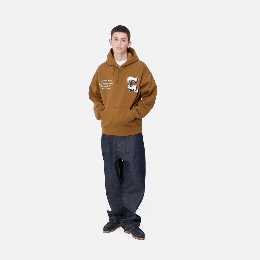 CARHARTT WIP Hooded Brown Ducks Sweatshirt - Hamilton Brown