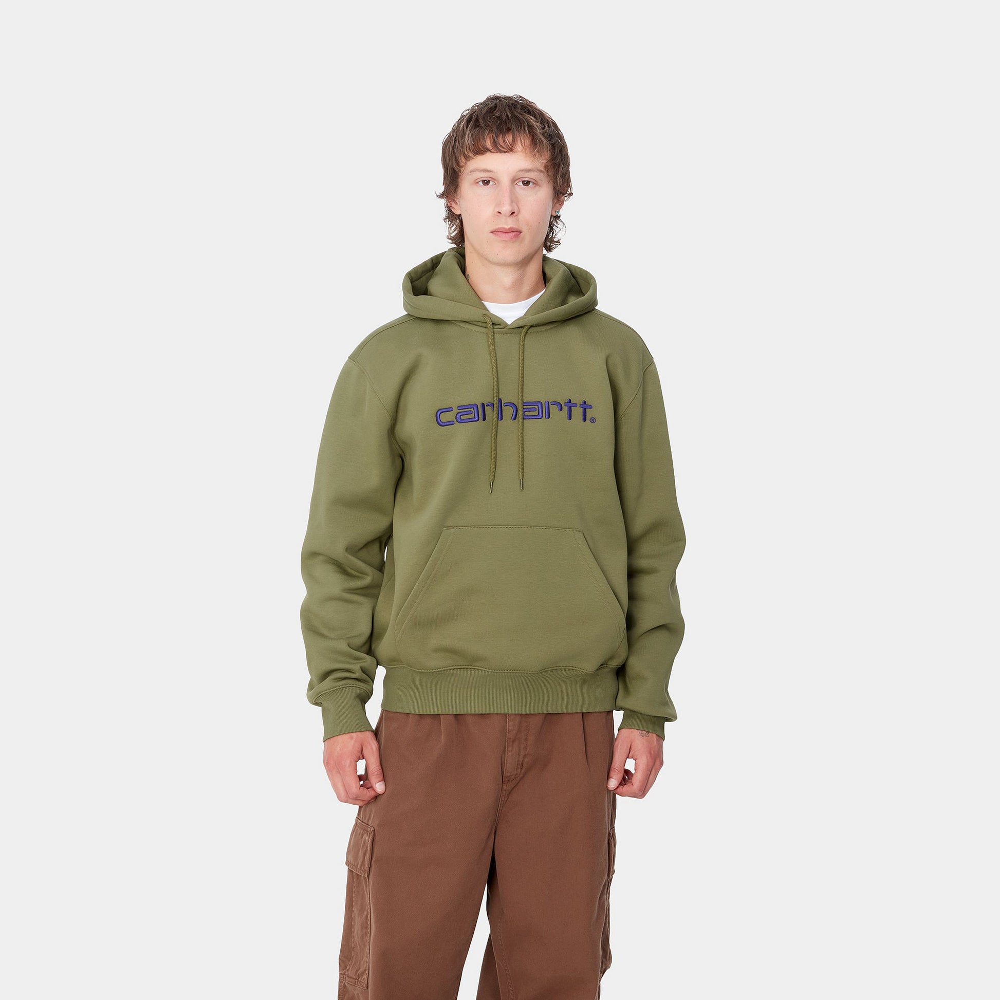 CARHARTT WIP HOODED CARHARTT SWEAT - Capulet Aura