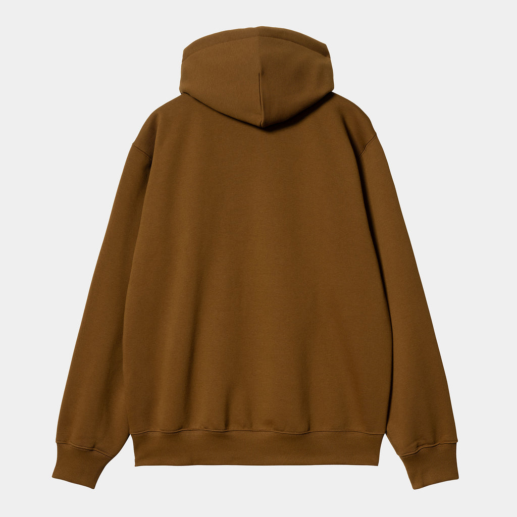 CARHARTT WIP HOODED CARHARTT SWEAT - Deep Hamilton Brown Black