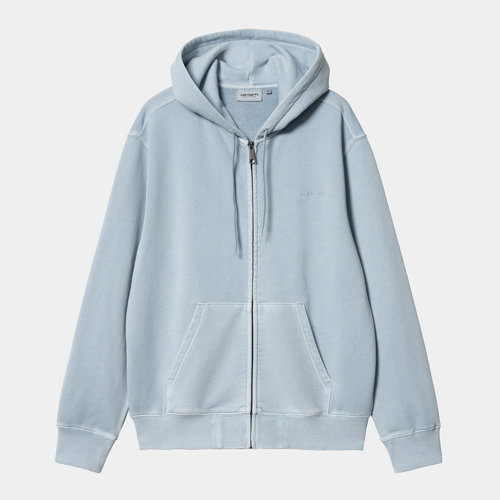 CARHARTT WIP Hooded Duster Script Jacket - Misty Sky (Garment Dyed)