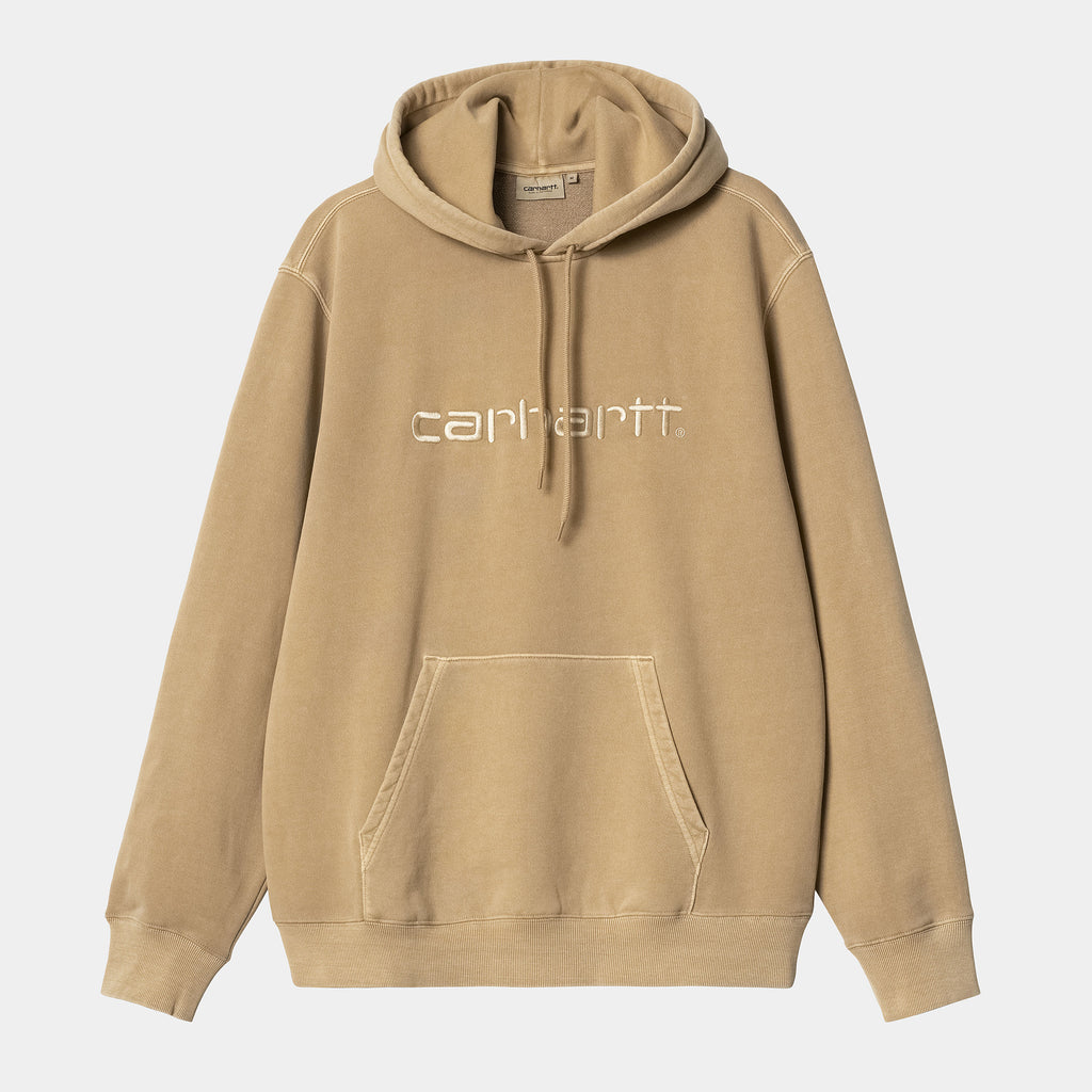 CARHARTT WIP HOODED DUSTER SWEAT - Dusty Hamilton Brown (Garment Dyed)