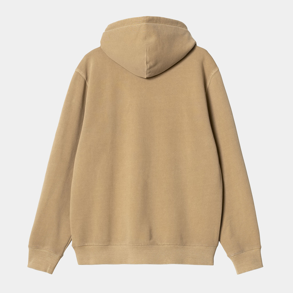 CARHARTT WIP HOODED DUSTER SWEAT - Dusty Hamilton Brown (Garment Dyed)