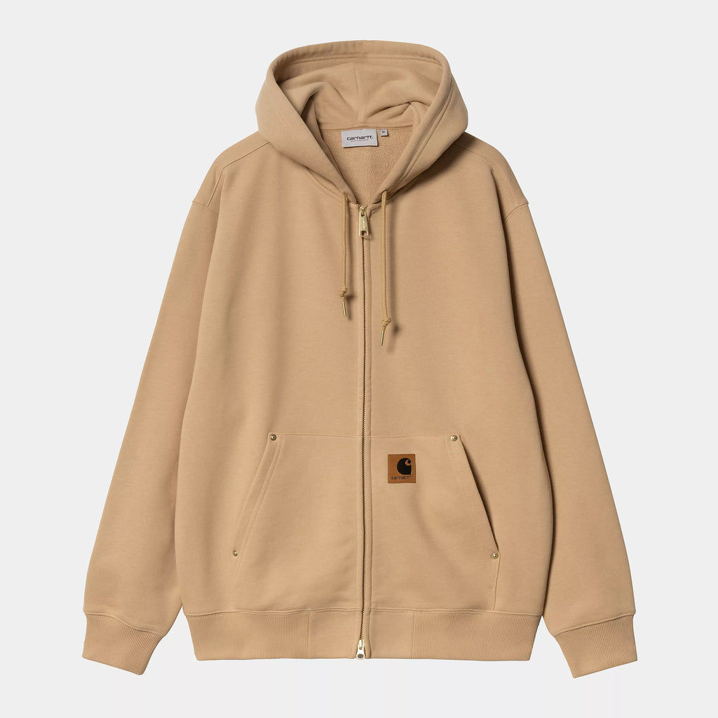 CARHARTT WIP Hooded Eldon Sweat Jacket - Dusty Hamilton Brown