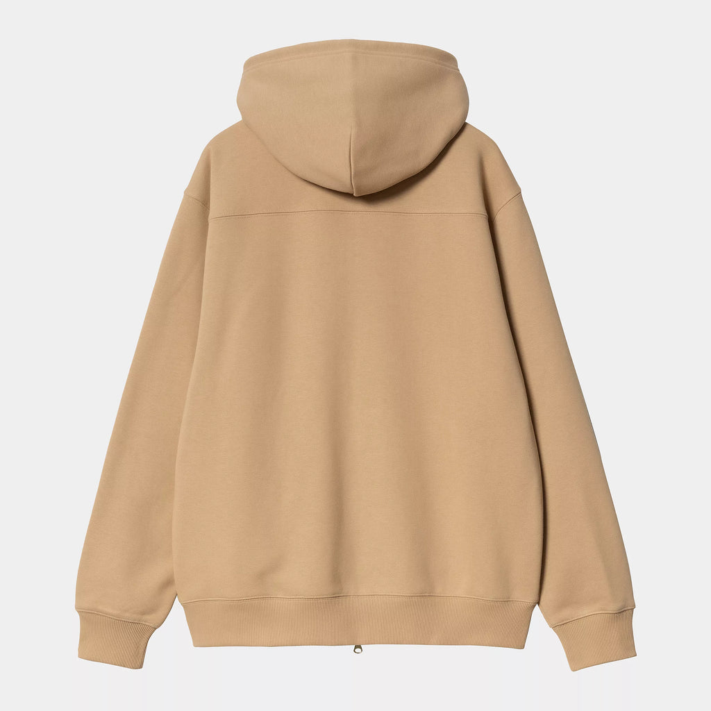 CARHARTT WIP Hooded Eldon Sweat Jacket - Dusty Hamilton Brown