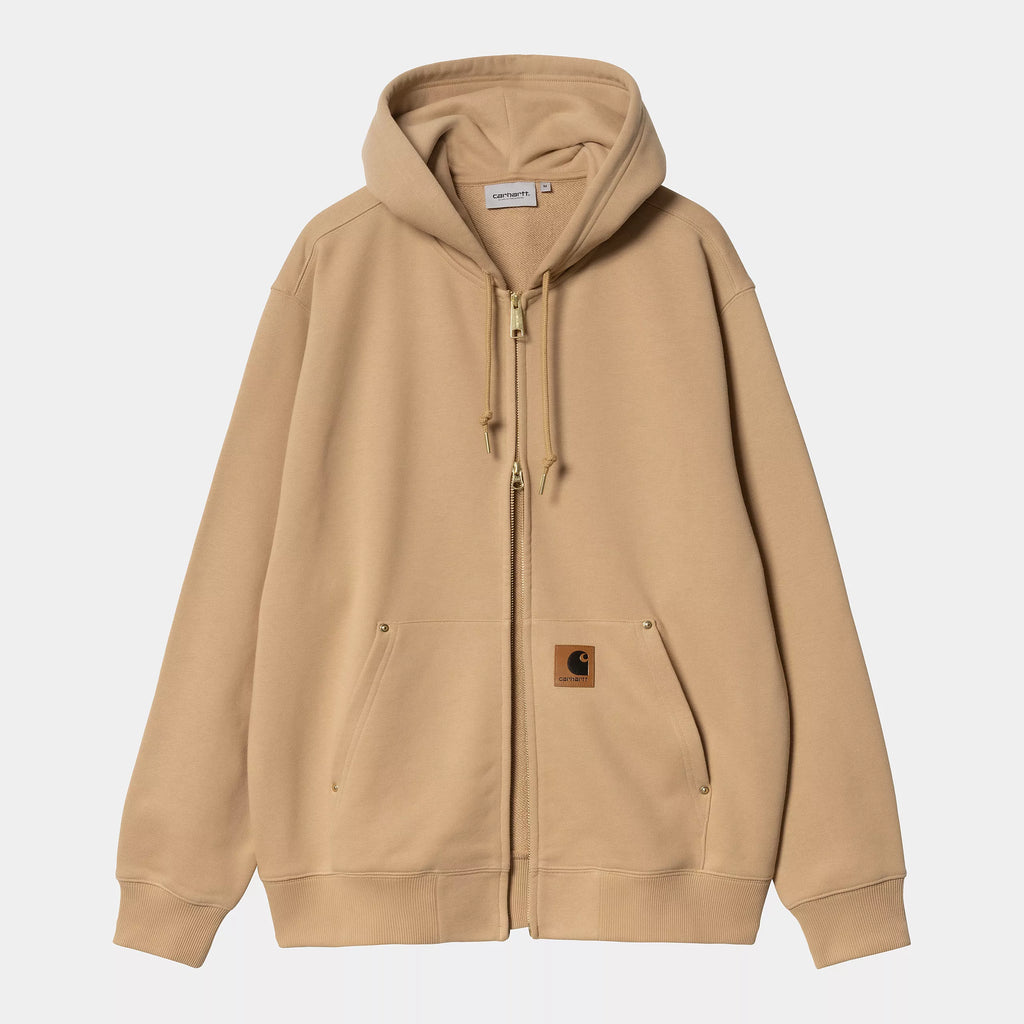 CARHARTT WIP Hooded Eldon Sweat Jacket - Dusty Hamilton Brown