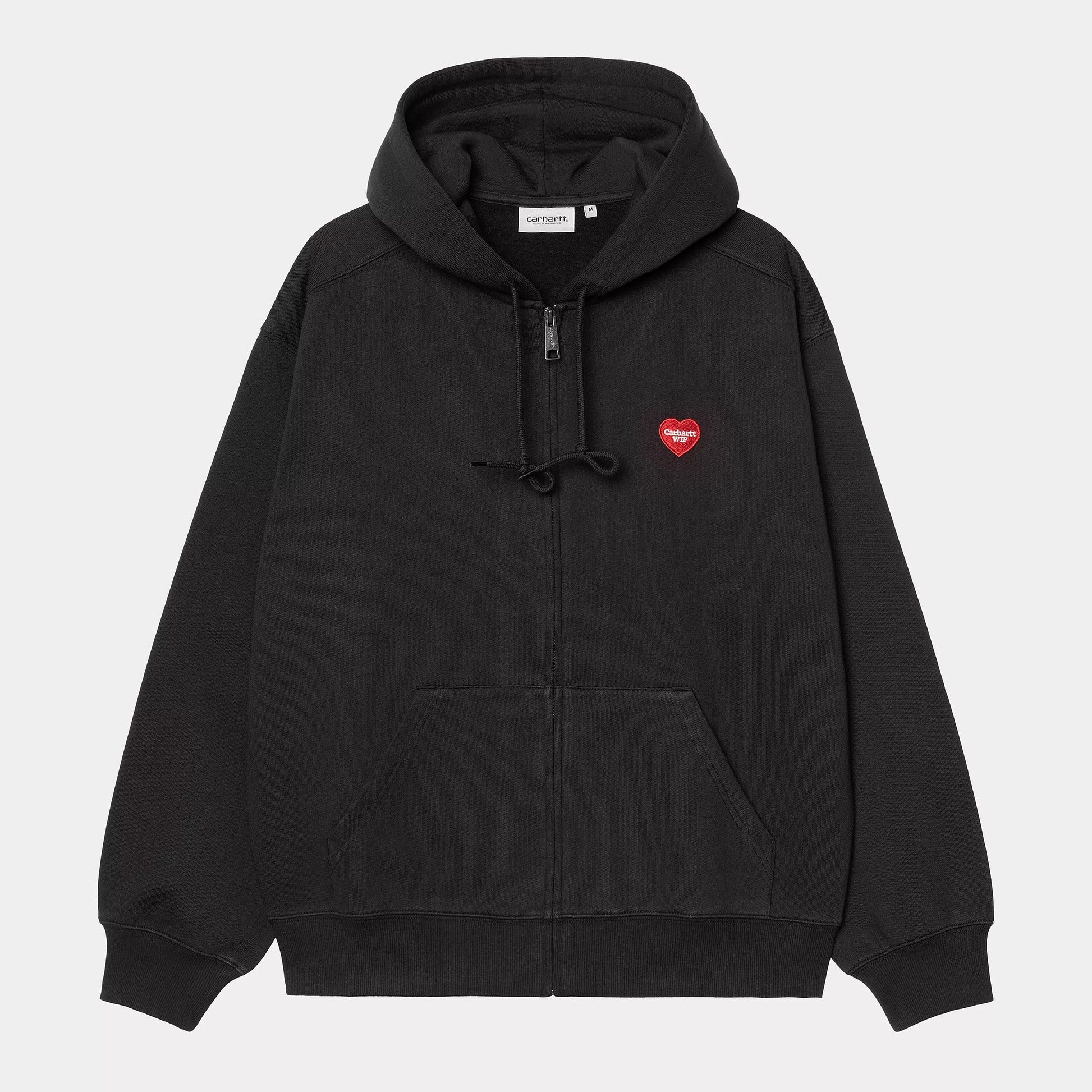 CARHARTT WIP Hooded Heart II Hartt Sweat Jacket - Black
