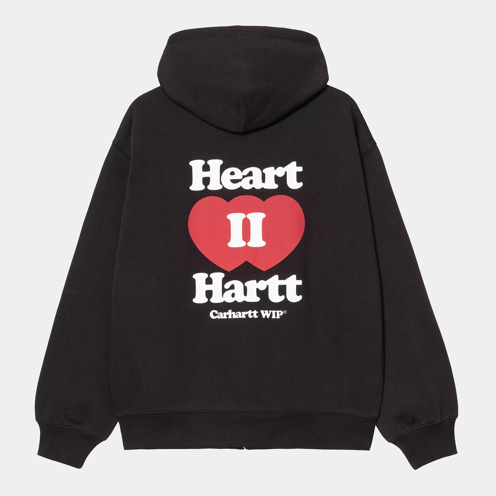 CARHARTT WIP Hooded Heart II Hartt Sweat Jacket - Black