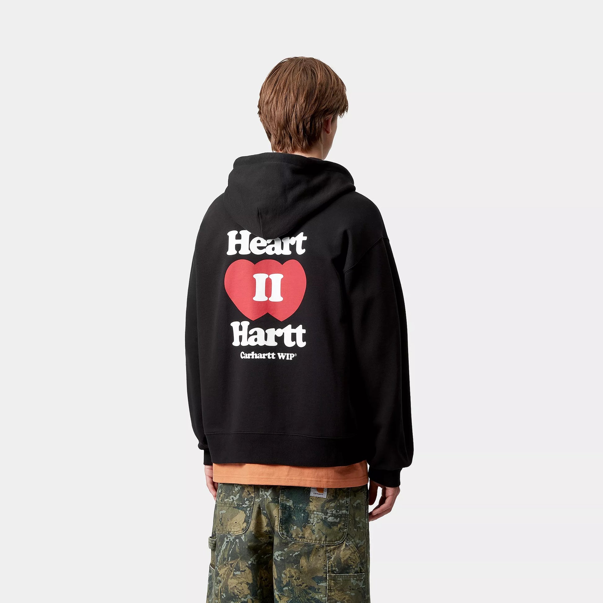 CARHARTT WIP Hooded Heart II Hartt Sweat Jacket - Black