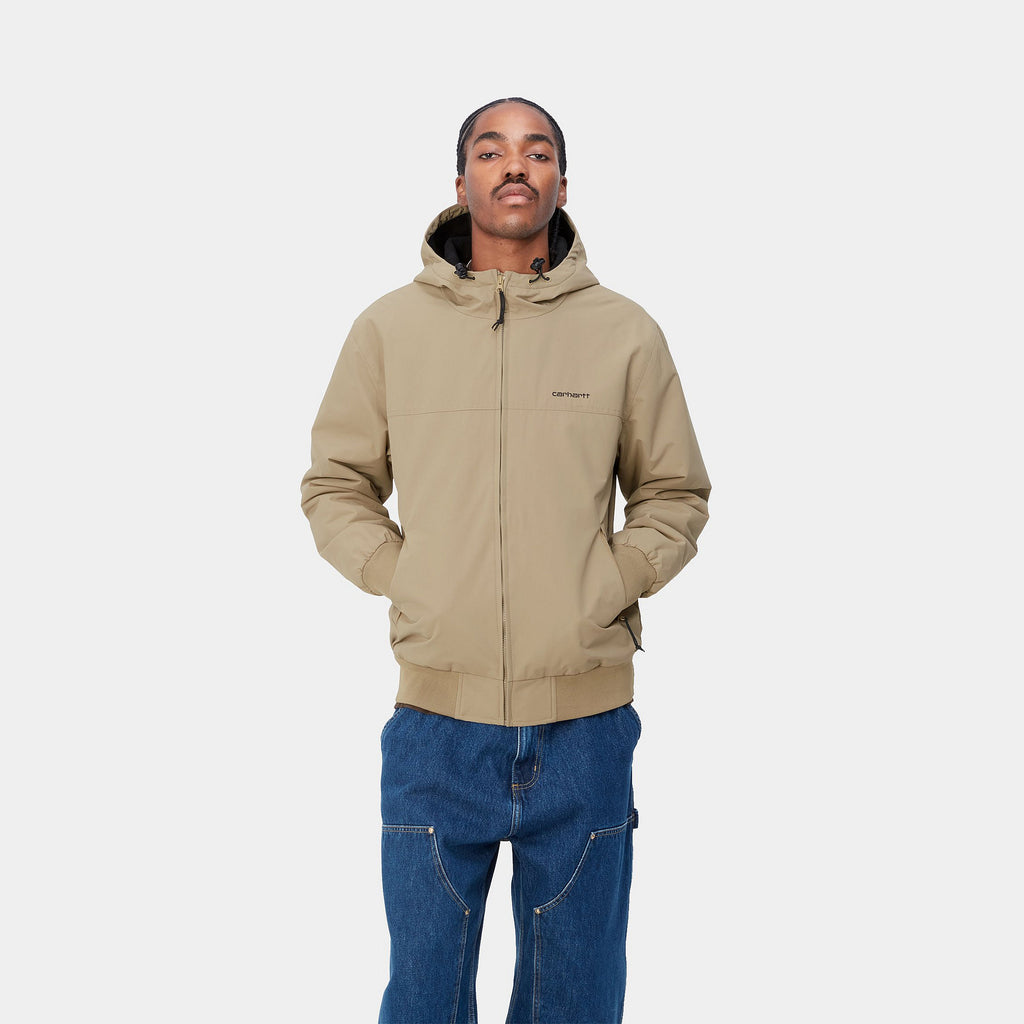 CARHARTT WIP HOODED SAIL JACKET - Leather Black