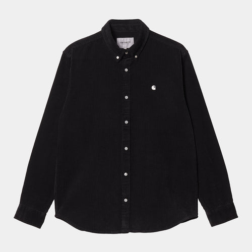 CARHARTT WIP L/S MADISON CORD SHIRT - BLACK