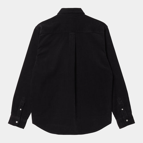 CARHARTT WIP L/S MADISON CORD SHIRT - BLACK