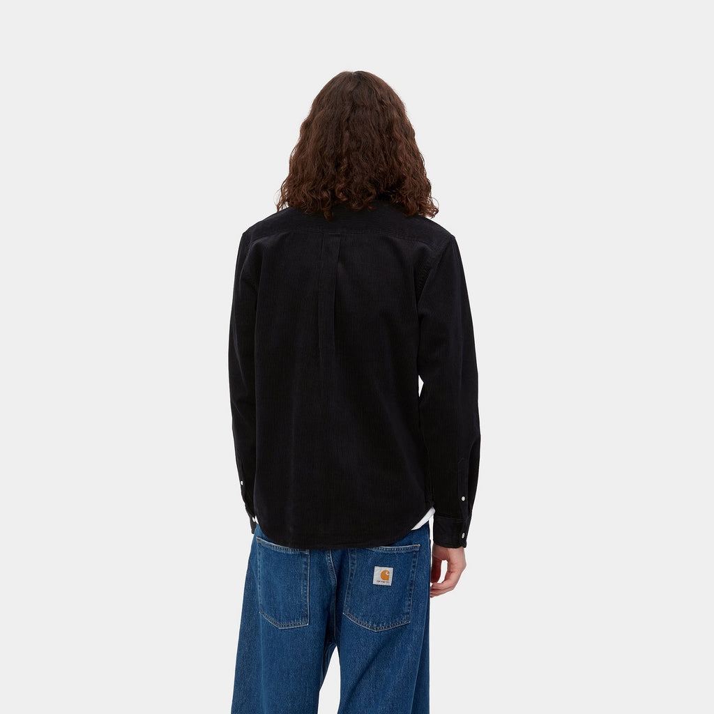 CARHARTT WIP L/S MADISON CORD SHIRT - BLACK
