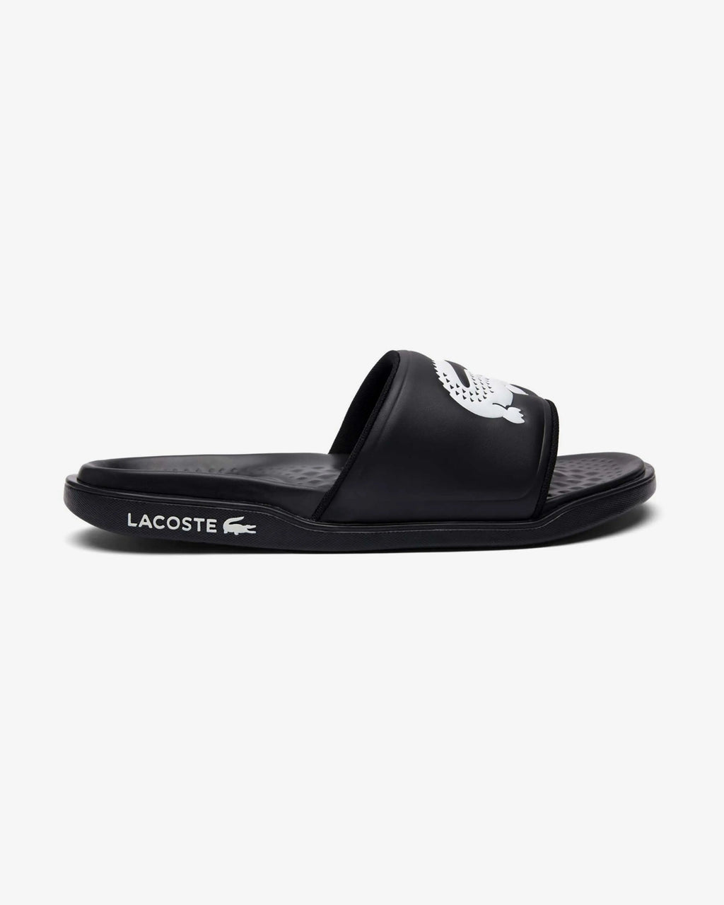 LACOSTE SERVE CROCO DUALISTE SLIDE - Blk White