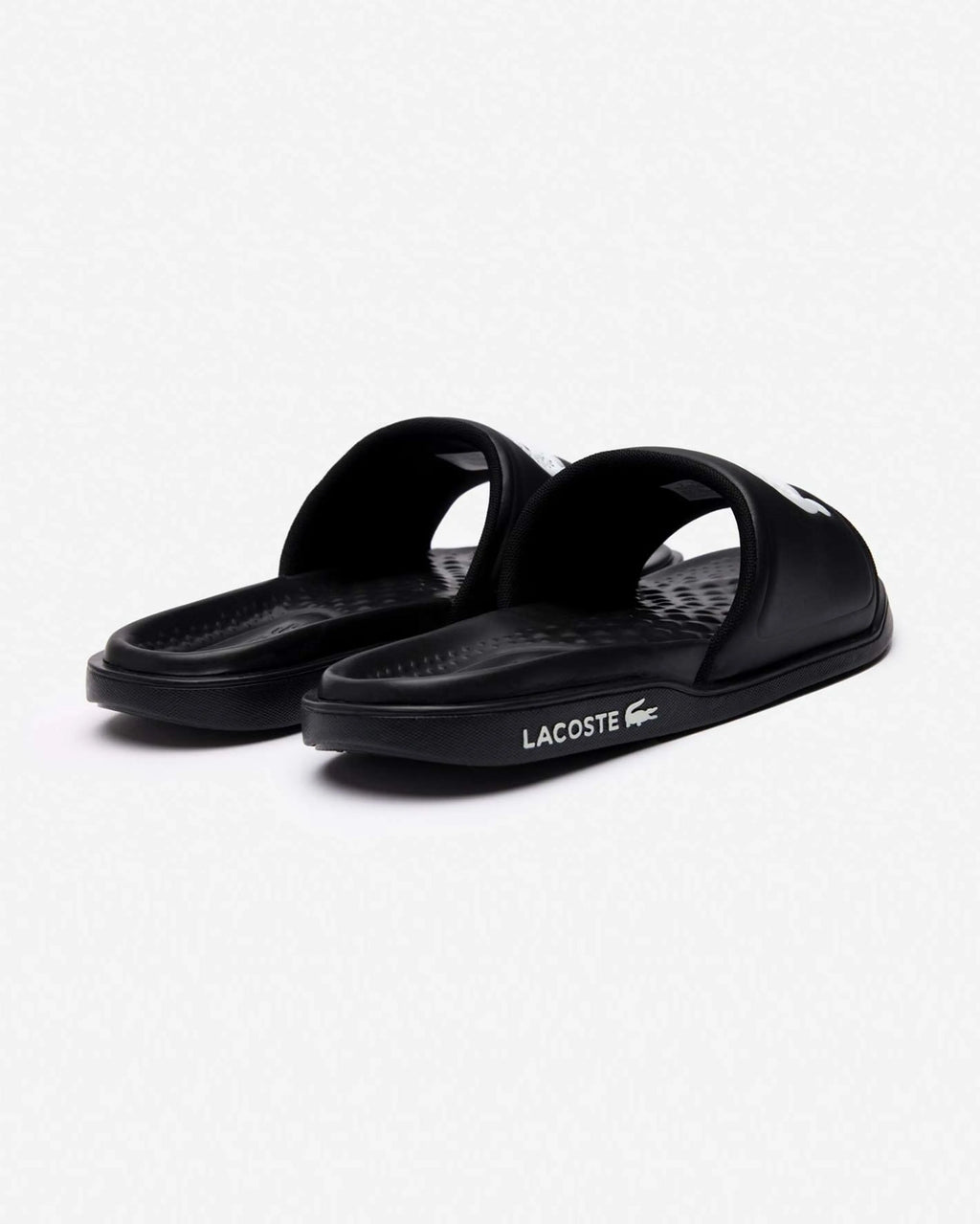 LACOSTE SERVE CROCO DUALISTE SLIDE - Blk White