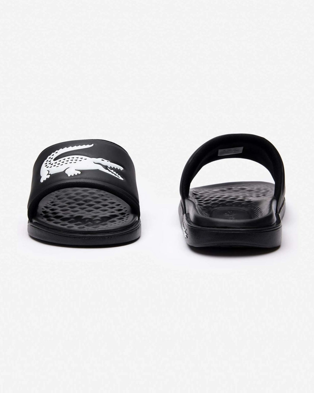 LACOSTE SERVE CROCO DUALISTE SLIDE - Blk White