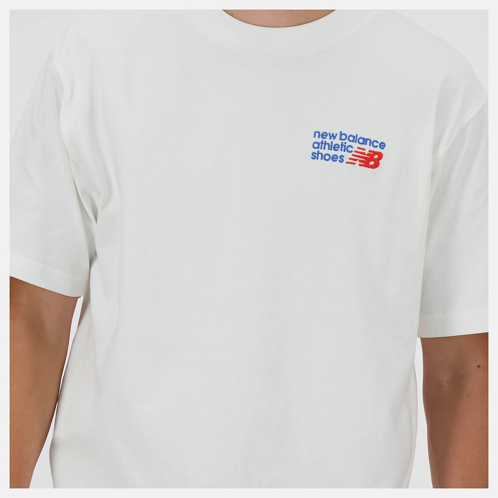 NEW BALANCE Athletics Premium Logo T-Shirt - Ash Heather Grey