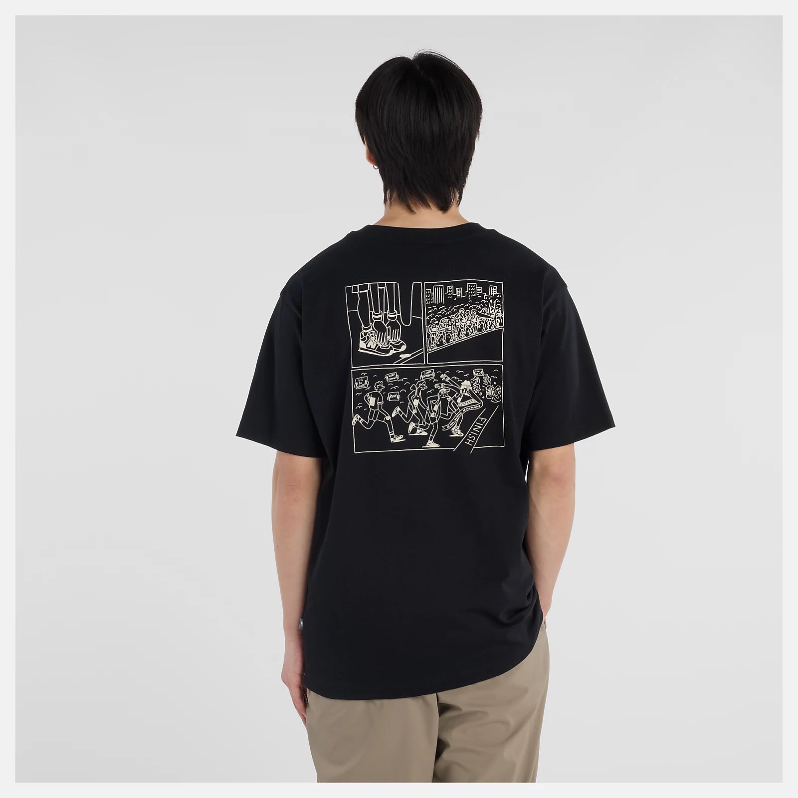 NEW BALANCE Athletics Runners aren't Normal SS Tee - Black