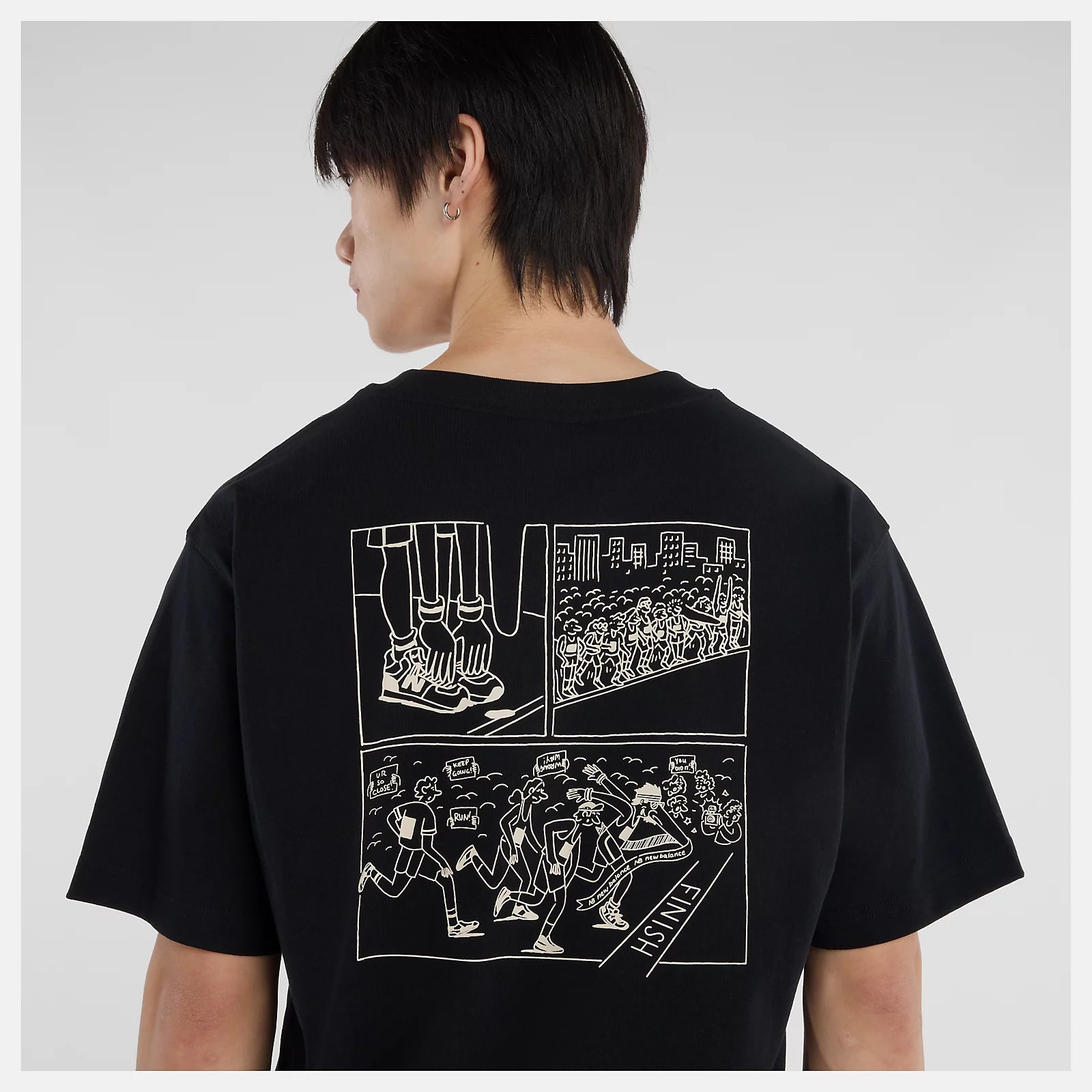 NEW BALANCE Athletics Runners aren't Normal SS Tee - Black