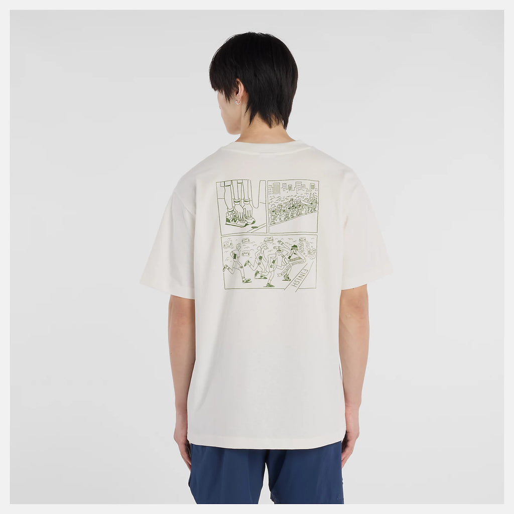 NEW BALANCE Athletics Runners aren't Normal SS Tee - Off White