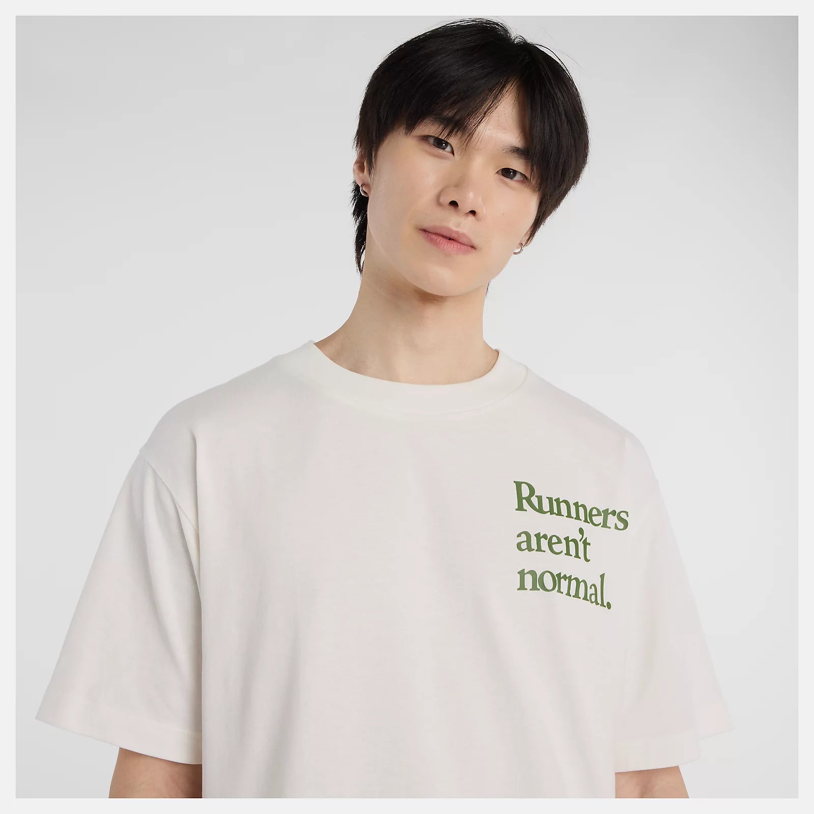 NEW BALANCE Athletics Runners aren't Normal SS Tee - Off White