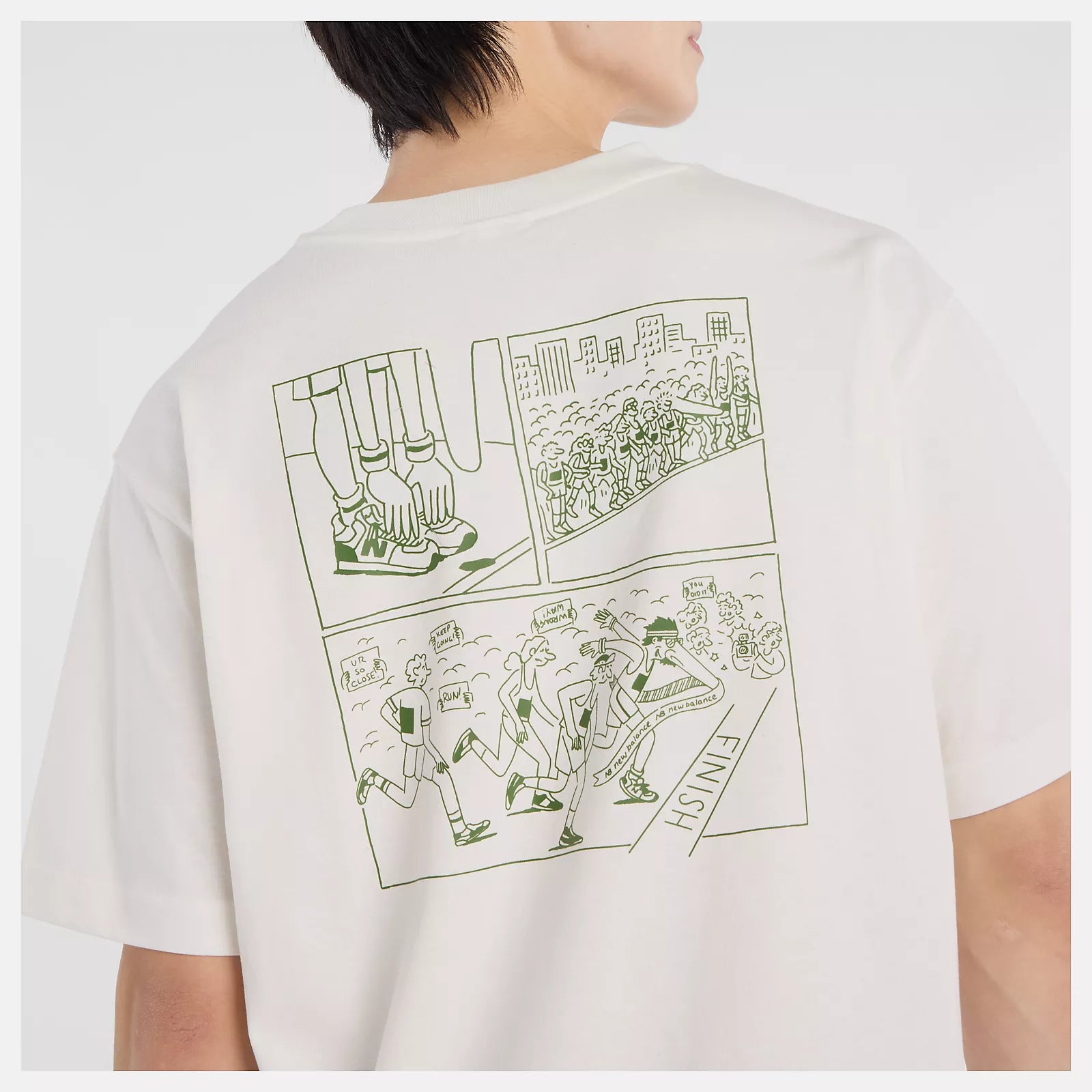 NEW BALANCE Athletics Runners aren't Normal SS Tee - Off White