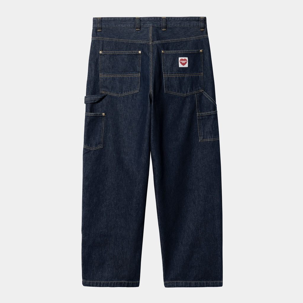 CARHARTT WIP DK DOUBLE KNEE PANT - Blue Rindsed