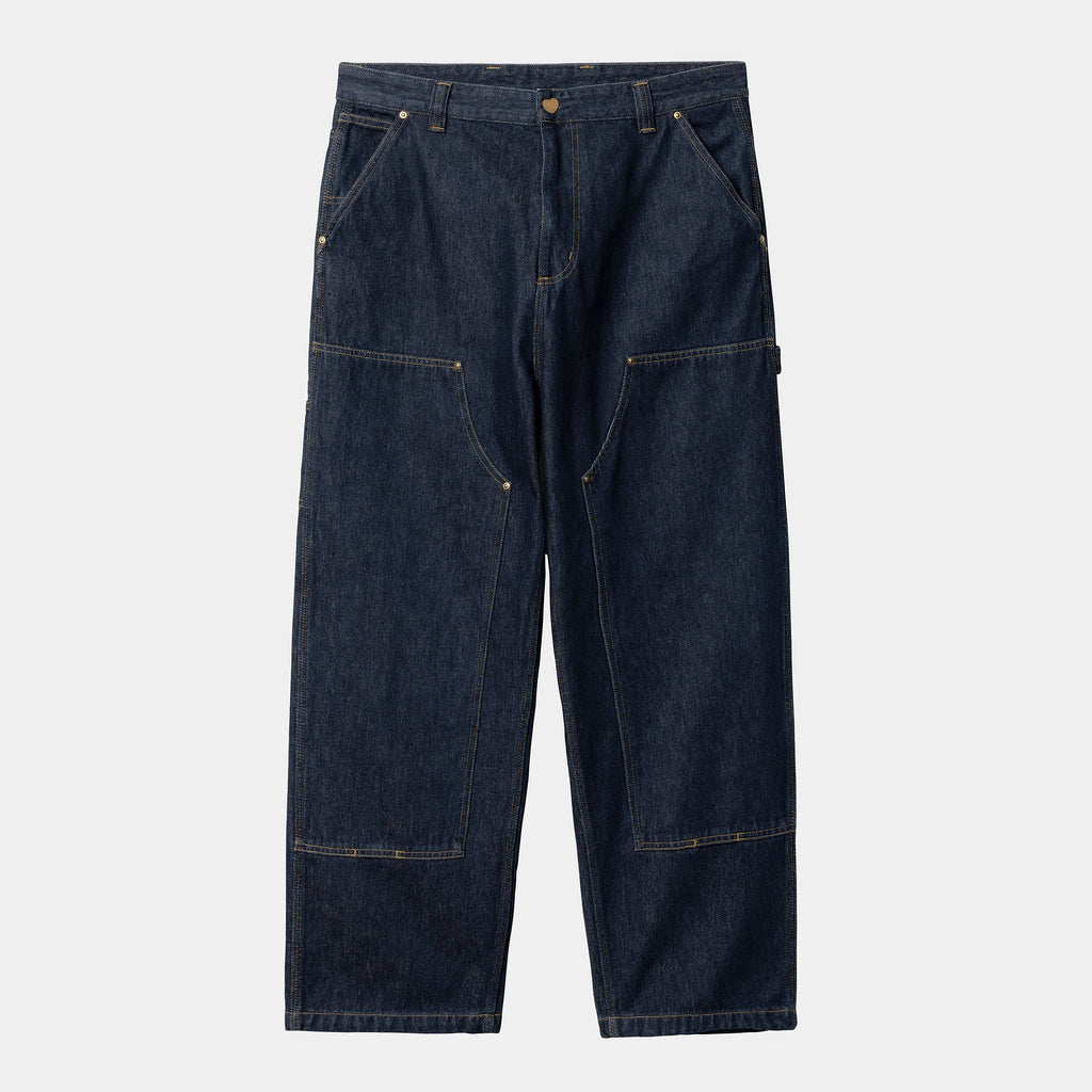 CARHARTT WIP DK DOUBLE KNEE PANT - Blue Rindsed