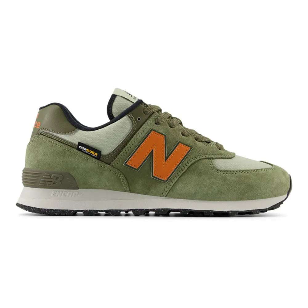 NEW BALANCE 574SOC - Dark Olivine Infield Clay Black