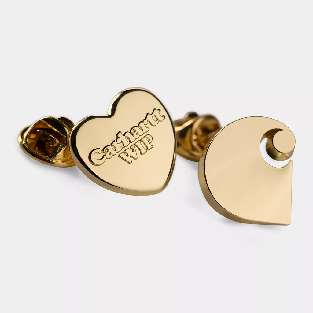 CARHARTT WIP Heart & C Pins Set - Gold
