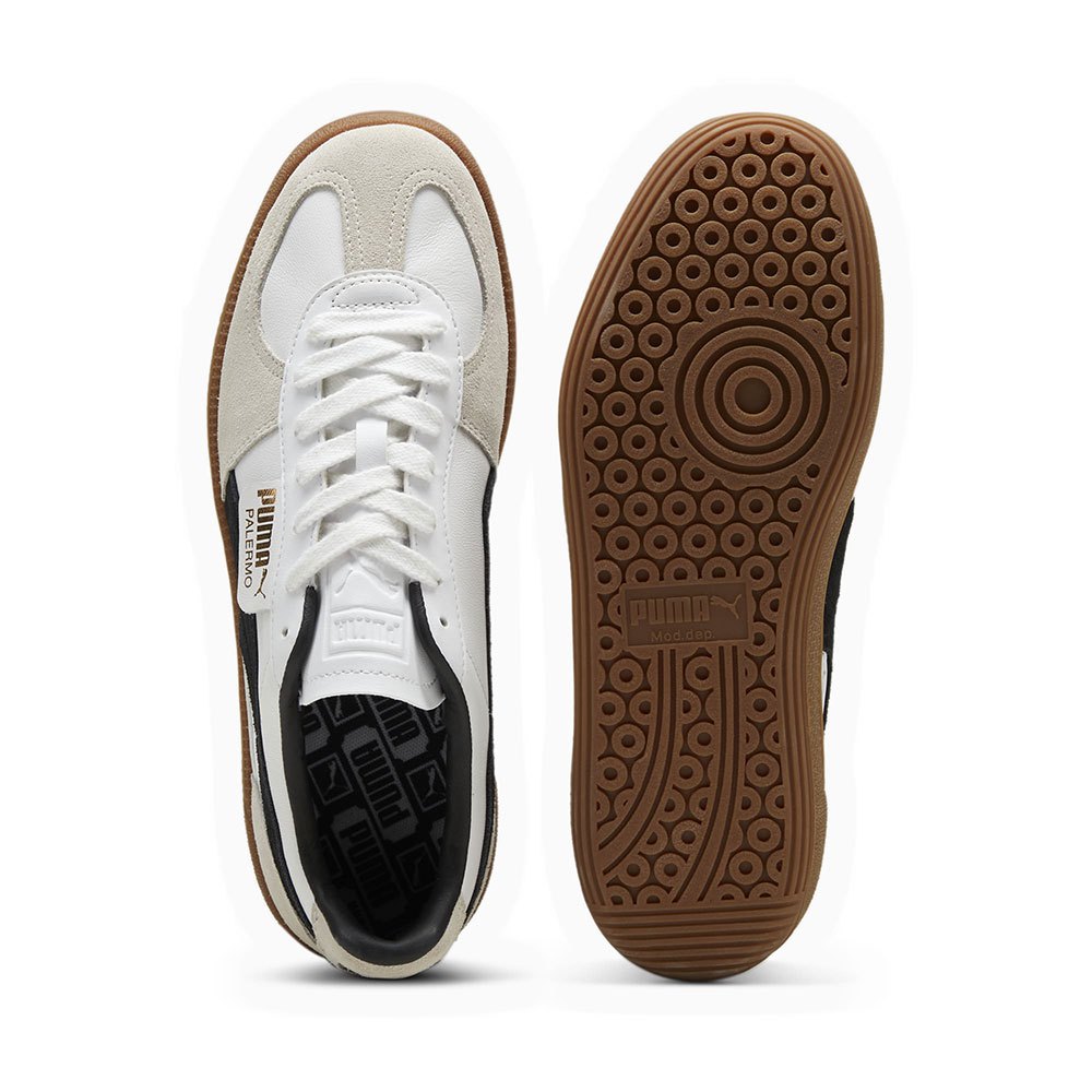 PUMA Palermo Leather unisex - PUMA White-Vapor Gray-Gum