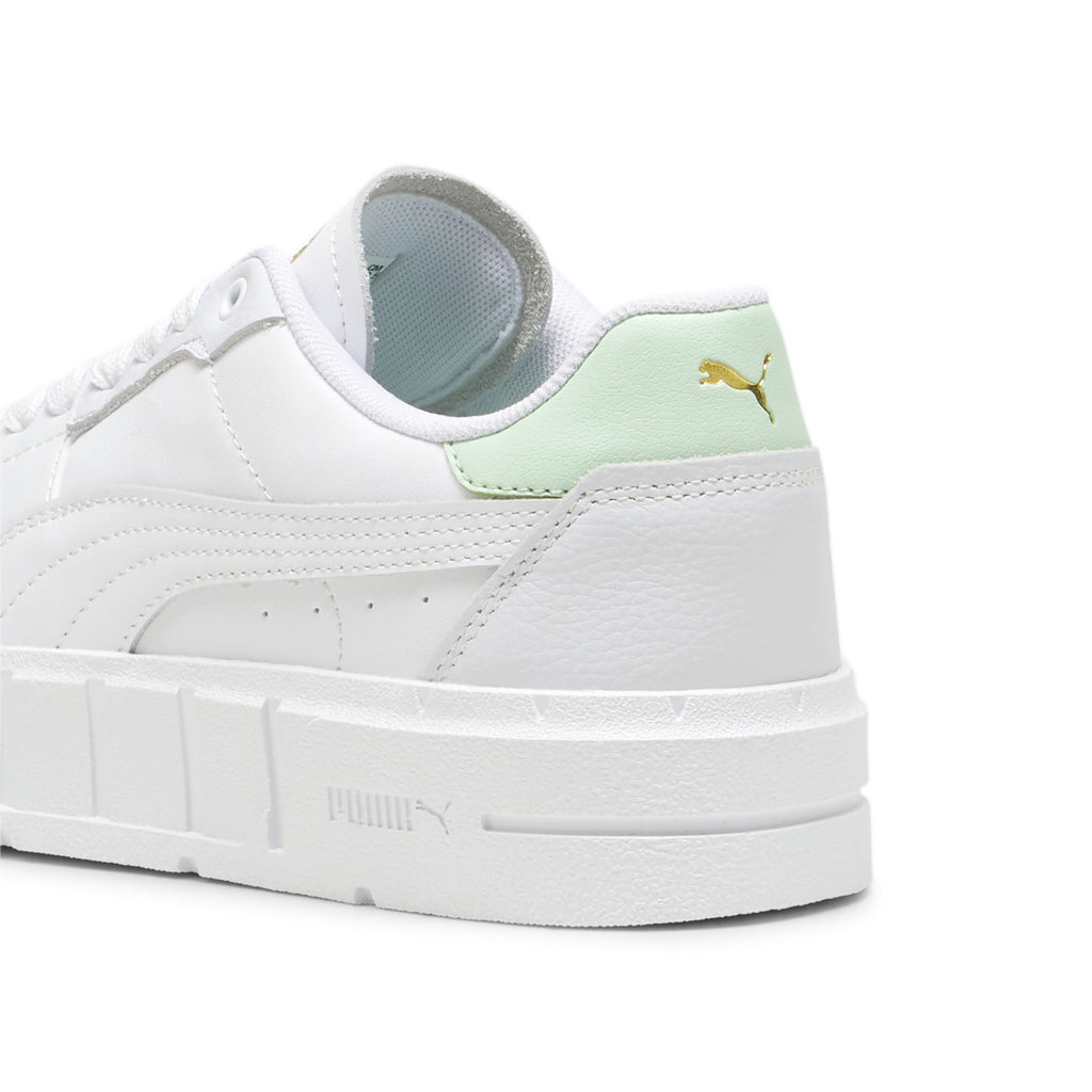 PUMA CALI COURT LTH WNS - Puma White Fresh Mint