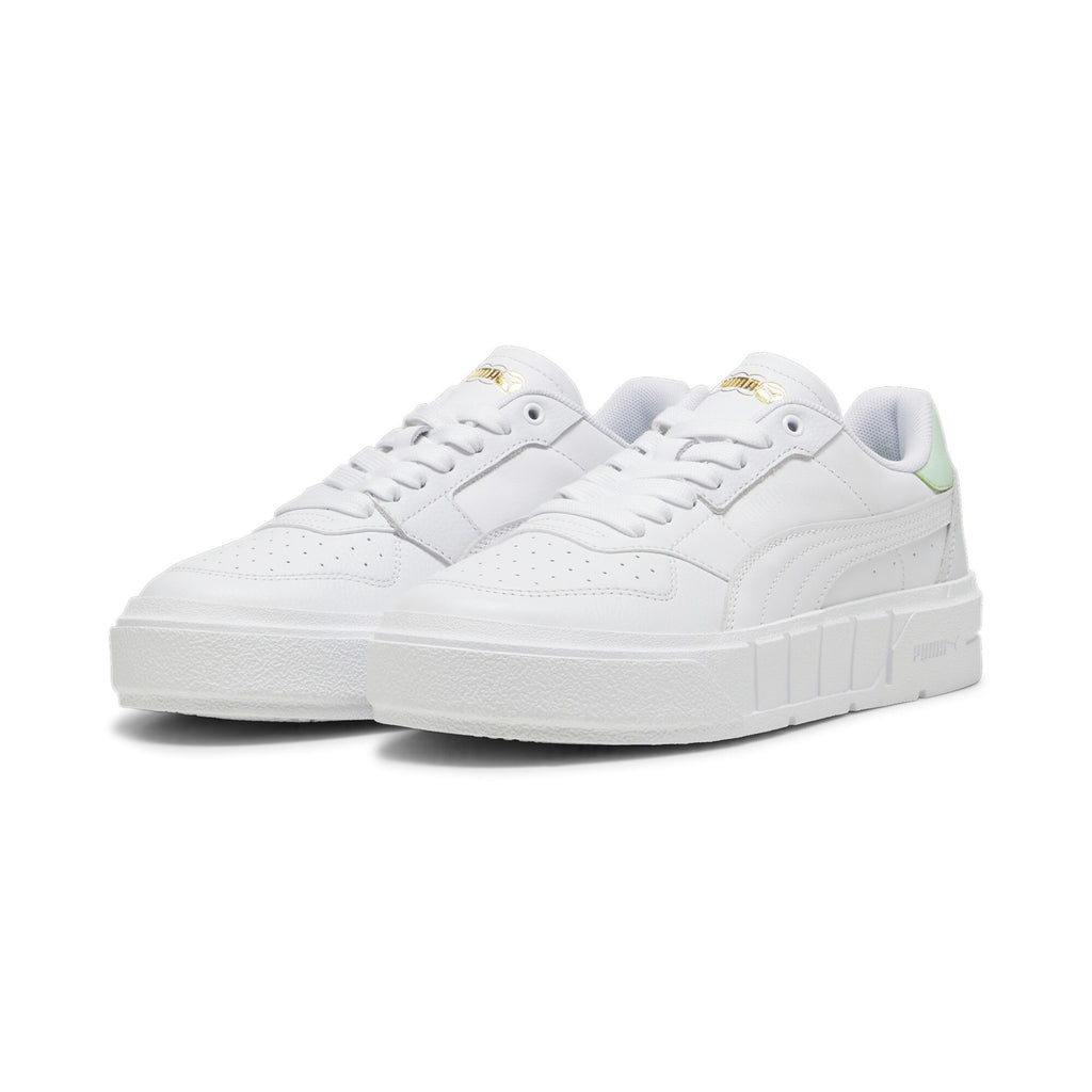 PUMA CALI COURT LTH WNS - Puma White Fresh Mint