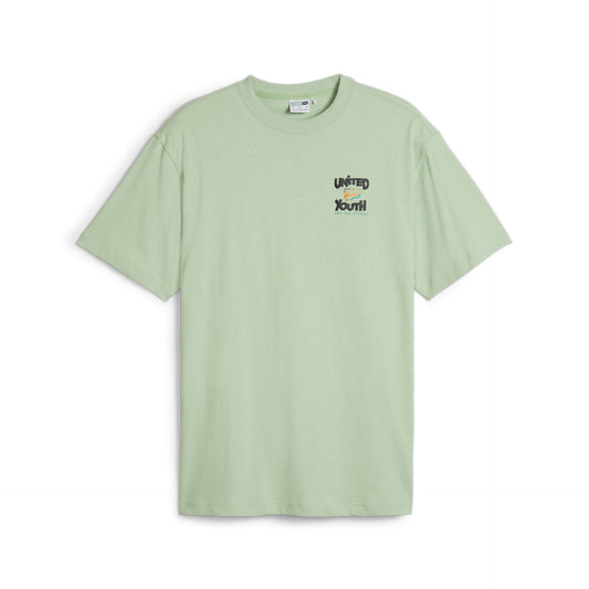 PUMA DOWNTOWN Graphic Tee (United Youth) - Pure Green