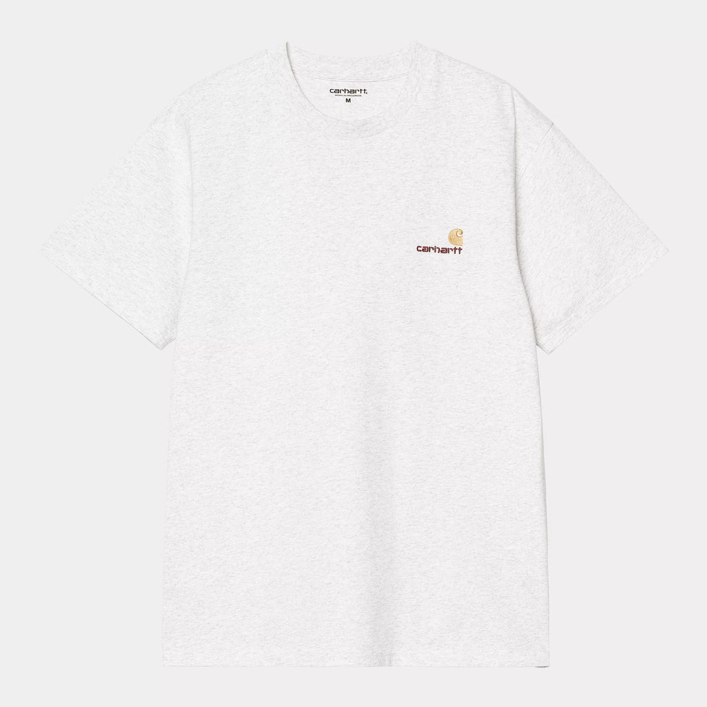 CARHARTT WIP S/S American Script T-Shirt - Ash Heather