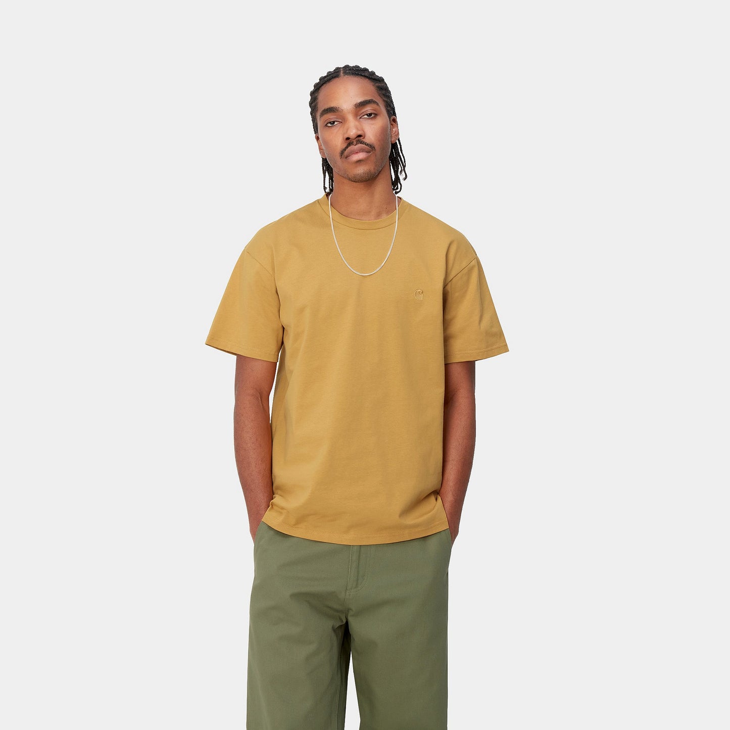 CARHARTT WIP S/S CHASE T-Shirt - Sunray Gold