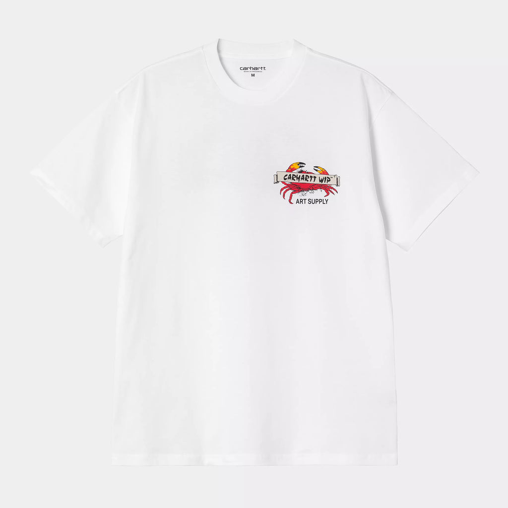 CARHARTT WIP S/S Crab Paint T-Shirt - White