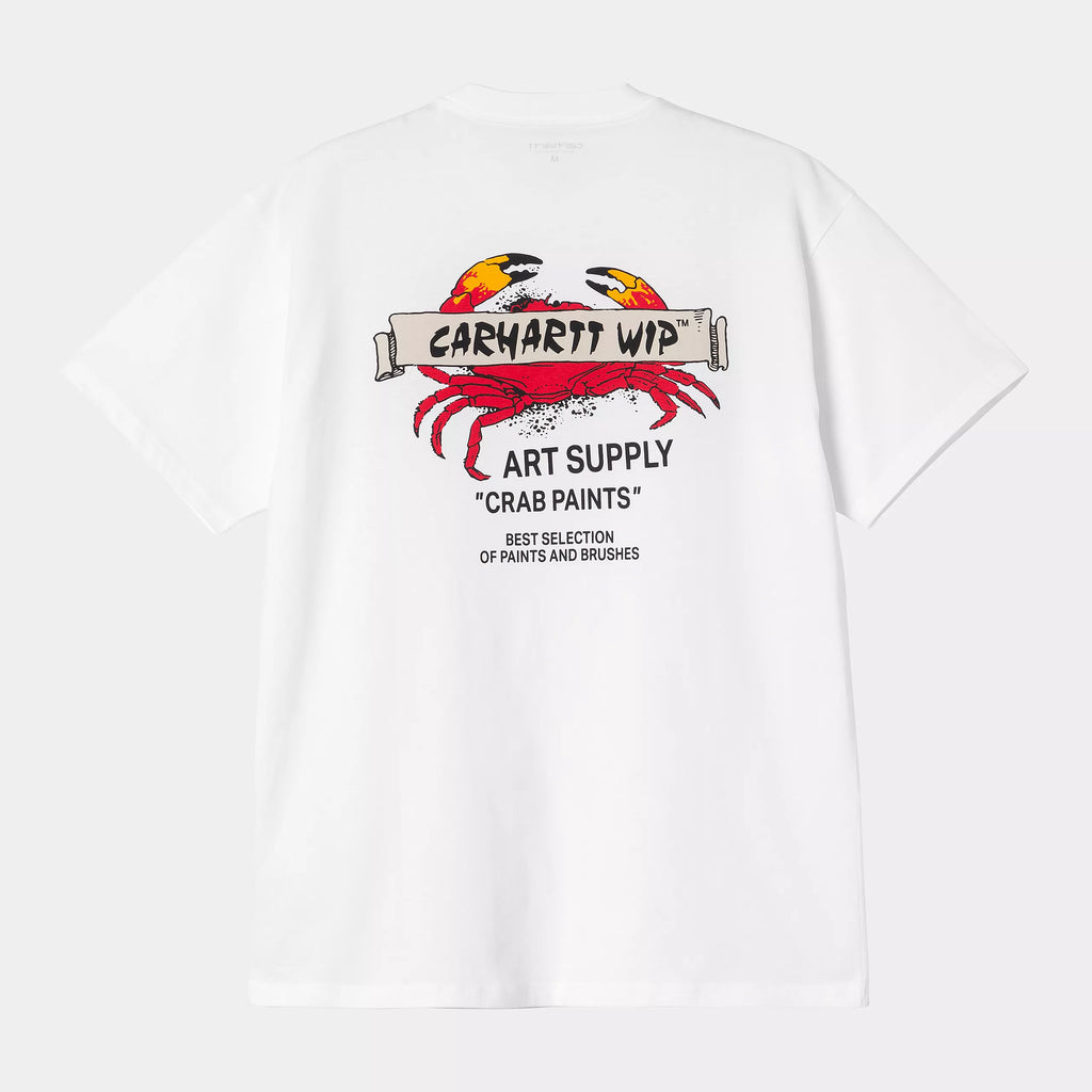 CARHARTT WIP S/S Crab Paint T-Shirt - White