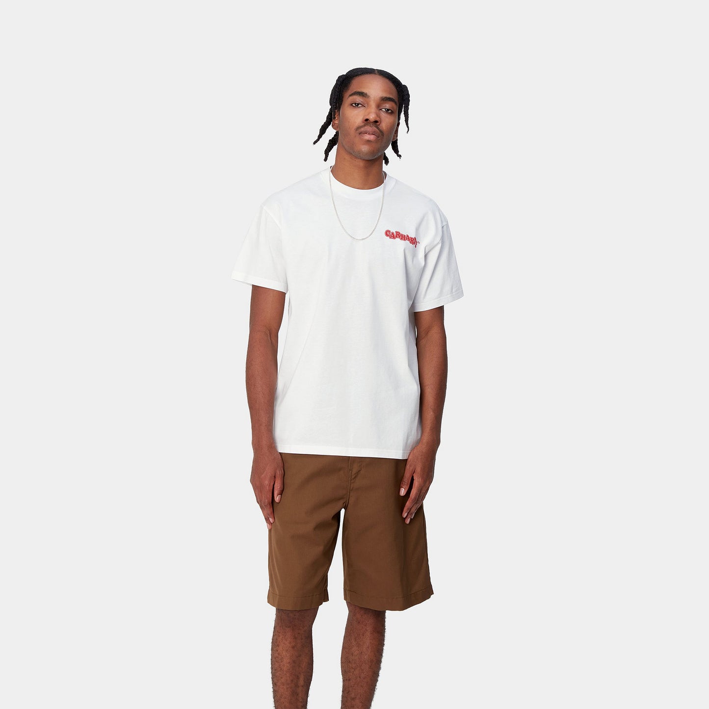 CARHARTT WIP S/S FAST FOOD T-Shirt - White Red