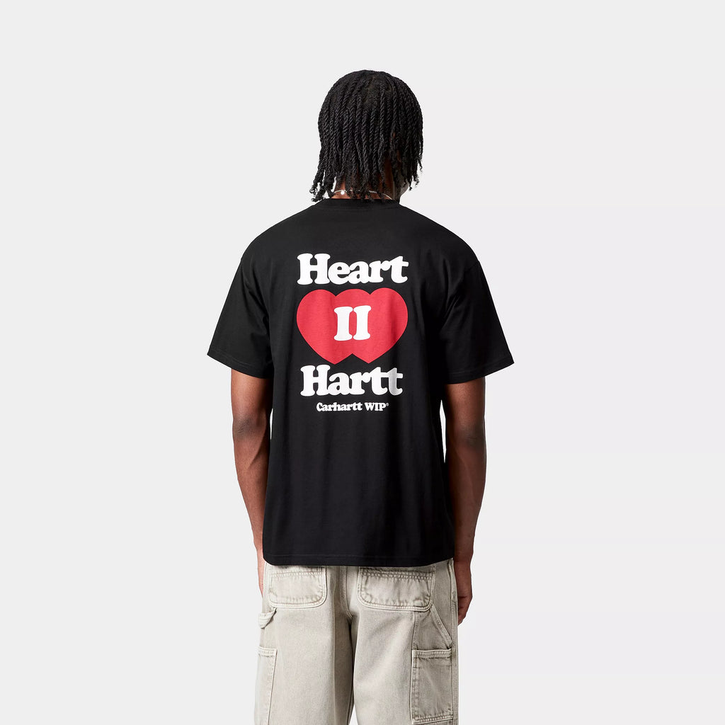 CARHARTT WIP S/S Heart II Hartt T-Shirt - Black