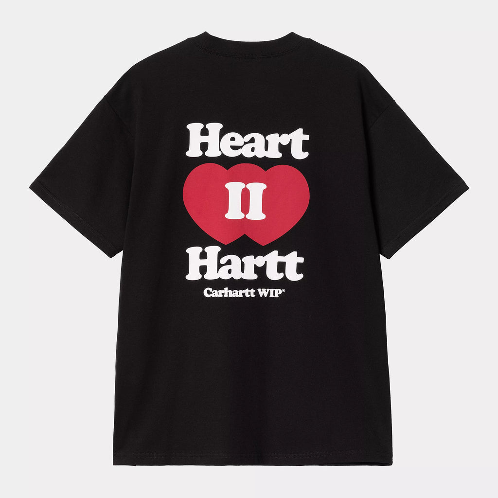 CARHARTT WIP S/S Heart II Hartt T-Shirt - Black