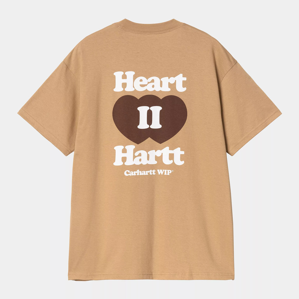 CARHARTT WIP S/S Heart II Hartt T-Shirt - Dusty Hamilton Brown