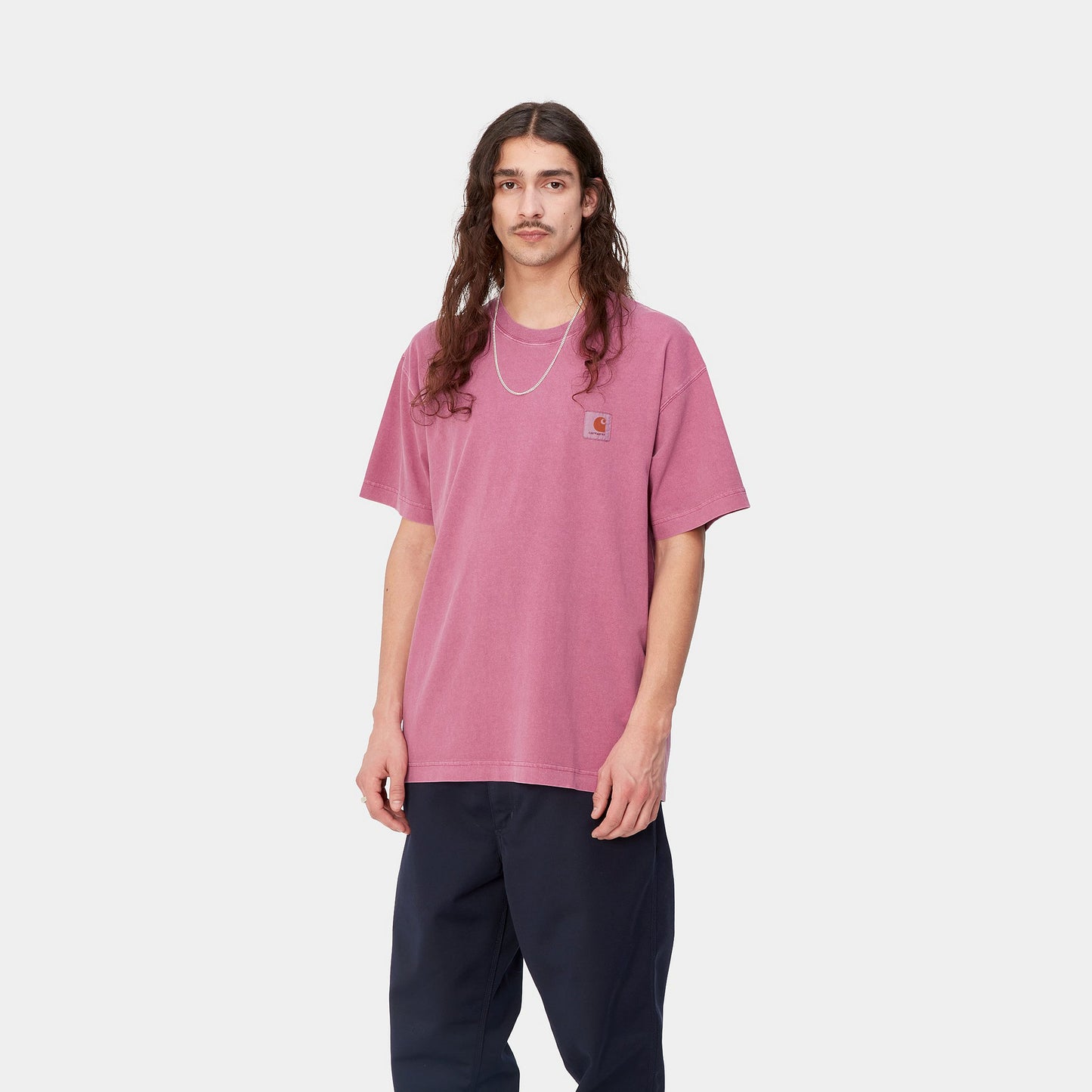 CARHARTT WIP S/S Nelson T-Shirt - Magenta (garment dyed)