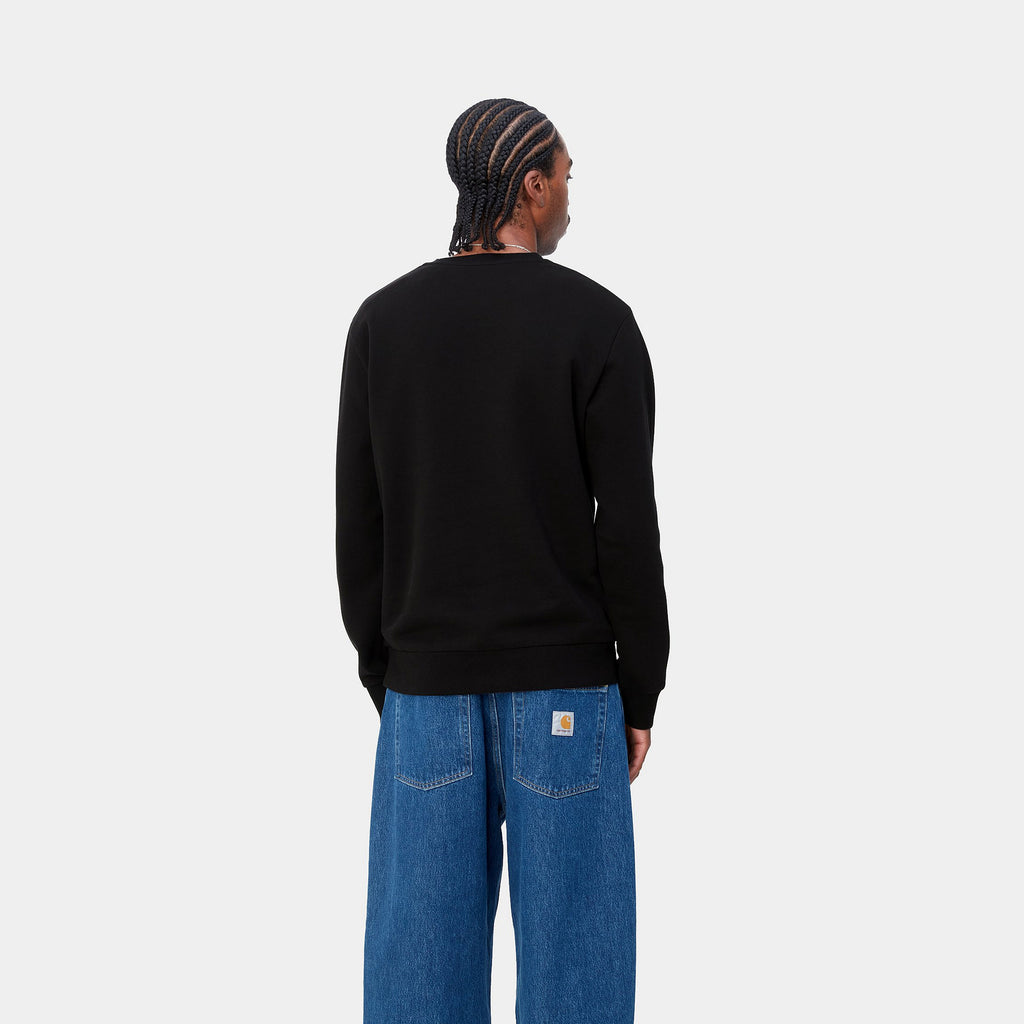 CARHARTT WIP Script Embroidery Sweat - Black