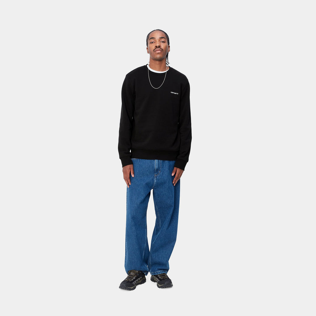 CARHARTT WIP Script Embroidery Sweat - Black