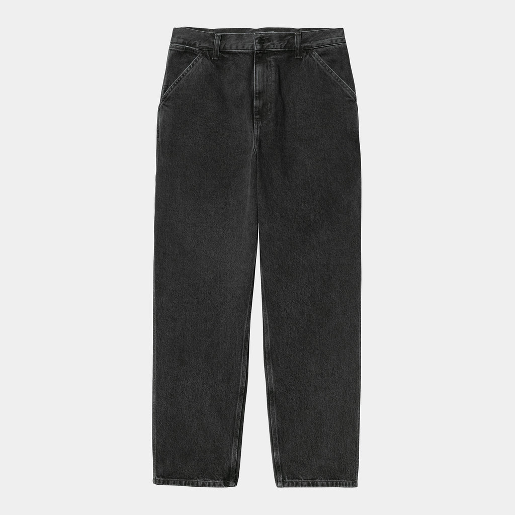 CARHARTT WIP SINGLE KNEE PANT - Black (Stone Washed)