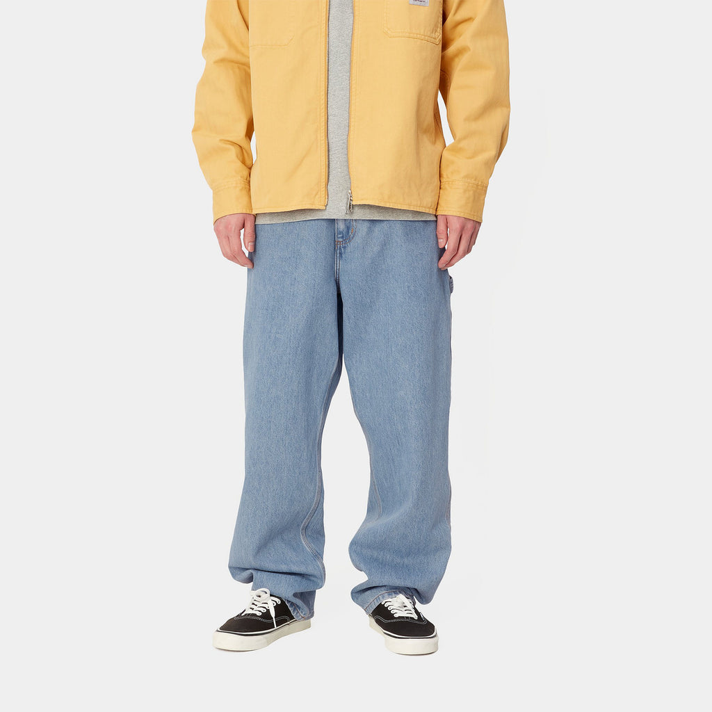 CARHARTT WIP SINGLE KNEE PANT - Blue (Stone Bleached)