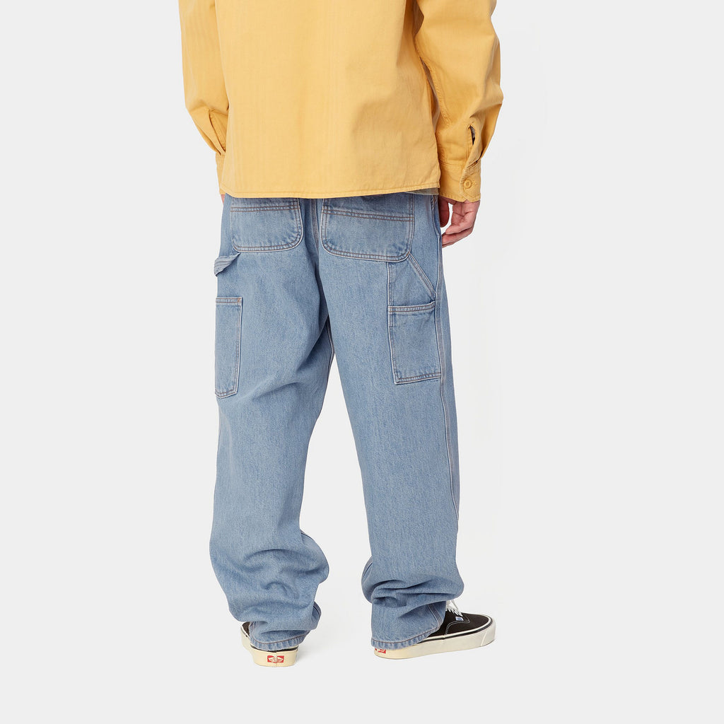 CARHARTT WIP SINGLE KNEE PANT - Blue (Stone Bleached)