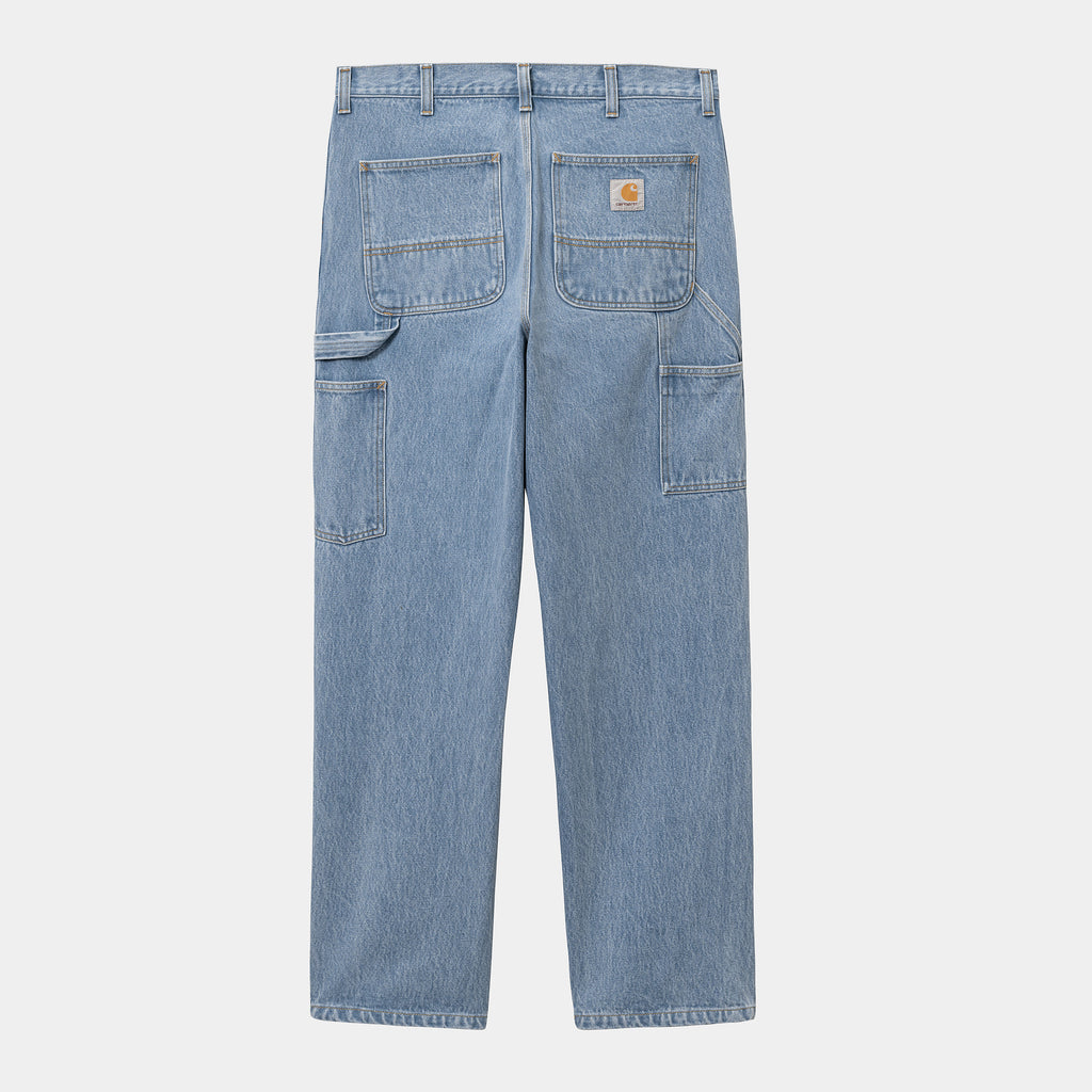 CARHARTT WIP SINGLE KNEE PANT - Blue (Stone Bleached)