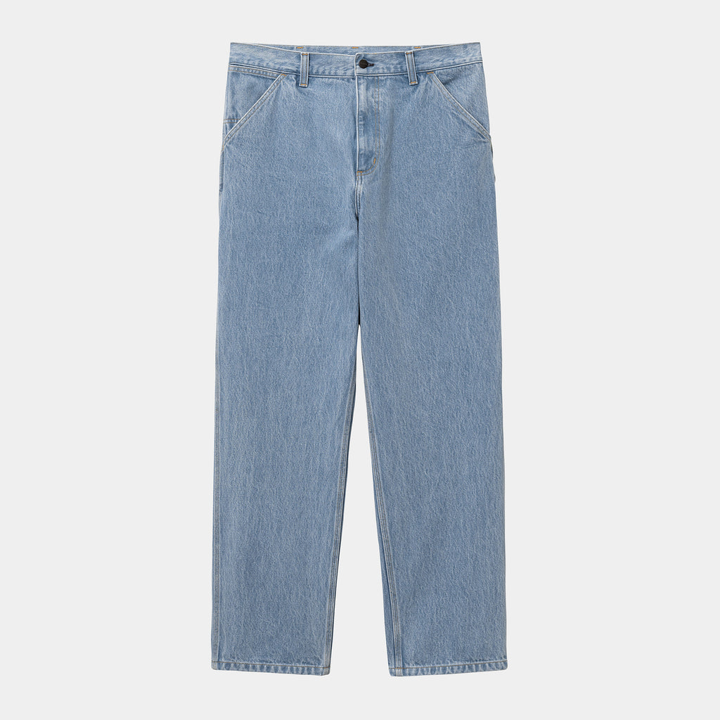 CARHARTT WIP SINGLE KNEE PANT - Blue (Stone Bleached)
