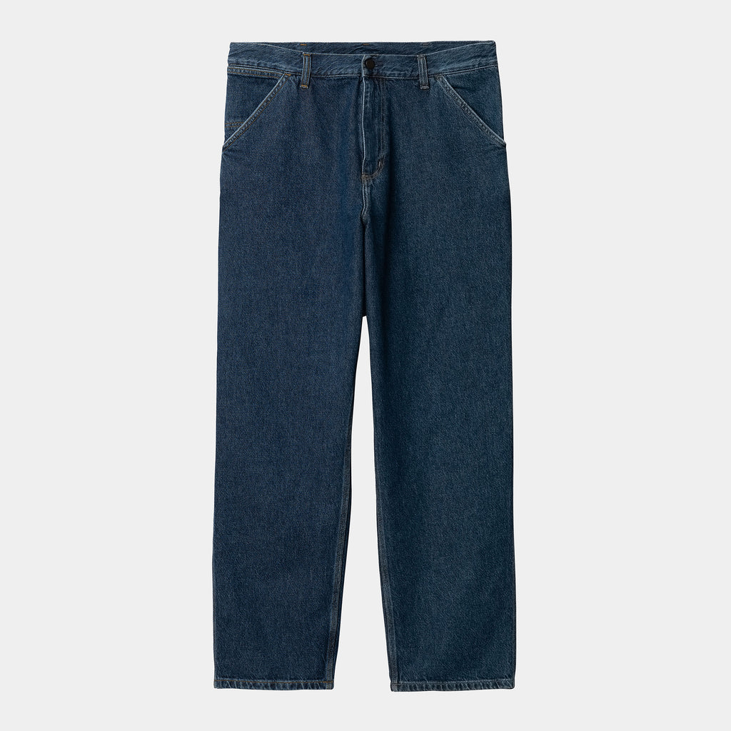 CARHARTT WIP SINGLE KNEE PANT - Blue (Stone Washed)
